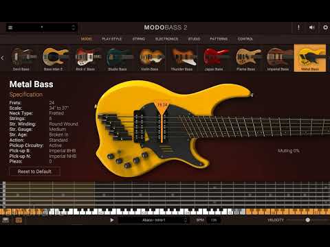IK Multimedia MODO Bass 2 All Models Demo