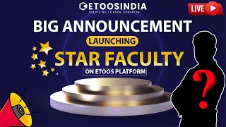 Live: Big Announcement | New Faculty of Organic Chemistry at Etoosindia