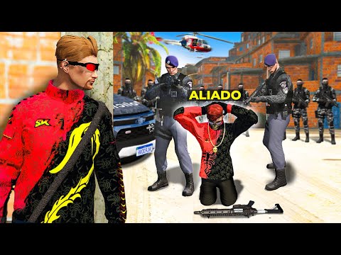 🚨O policia PRENDEU O GERENTE da FAVELA!! (Gta 5 RP) felipe sacola