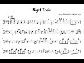 Ray Brown Transcription - Night train - Oscar Peterson trio - Night train