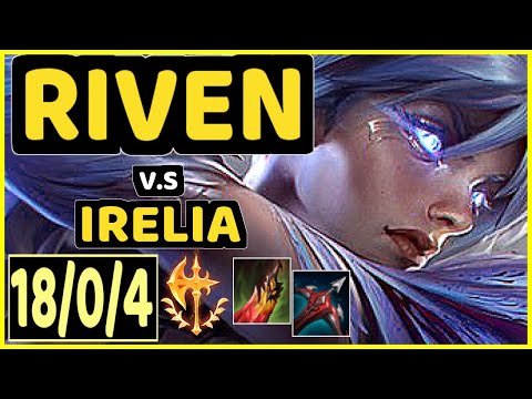 ALOIS (RIVEN) vs IRELIA - PENTAKILL 18/0/4 KDA TOP CHALLENGER GAMEPLAY - EUW