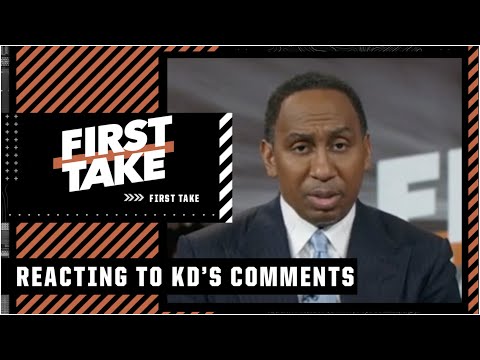 MAKES NO SENSE! Stephen A. addresses Kevin Durant’s comments 👀 | First Take