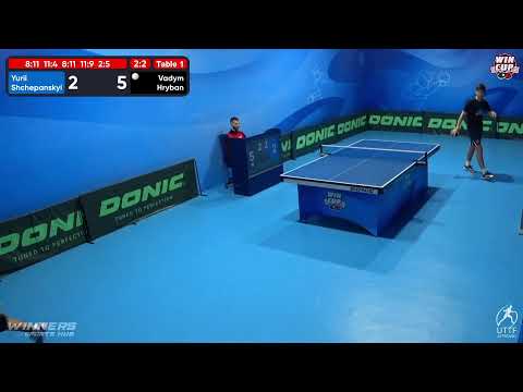 15:00 Yurii Shchepanskyi 2-3 Vadym Hryban West 3 WIN CUP 24.10.2022 | TABLE TENNIS WINCUP