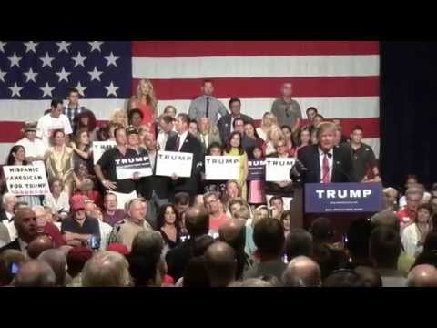 Donald  Trump visits Phoenix Arizona on 7-11-2015 Issues impacting America