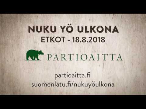 Nuku yö ulkona -etkot Partioaitoissa 18.8.2018