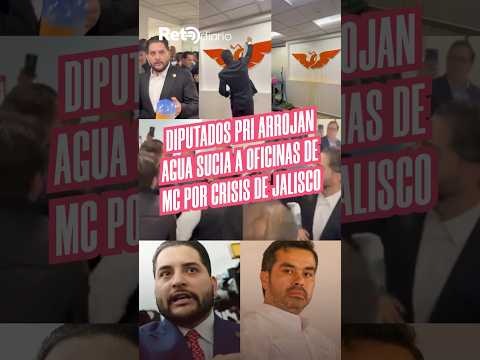 ¡PRI y MC terminan entre agua sucia y empujones! 💦🚨
