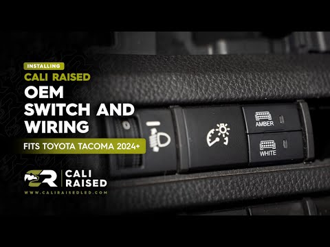 How To Install Wiring and OEM Switch on 2024+ Toyota Tacoma | Cali Raised
