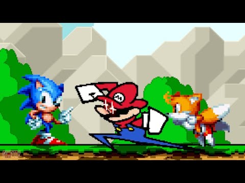 Speedrunner Mario VS Sonic Mania | Best of 3