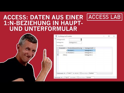 Access: Daten aus 1:n-Beziehung in Haupt- und Unterformular