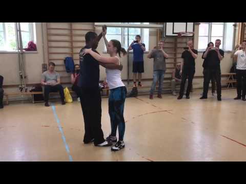 Amanda and Adrian Casino partnerwork class - Stockholm Sweden - applications and moves from Caída