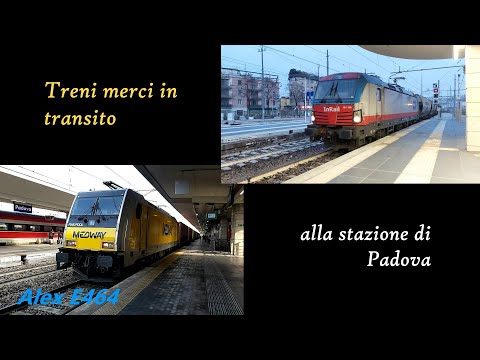 TRENI MERCI IN TRANSITO A PADOVA: MEDWAY, E494 MIR "2000 LOCOMOTIVE" E MOLTO ALTRO!