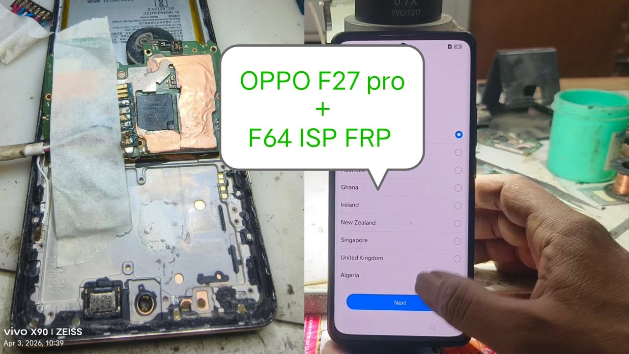 CPH2643 oppo f27 pro plus frp f64 isp