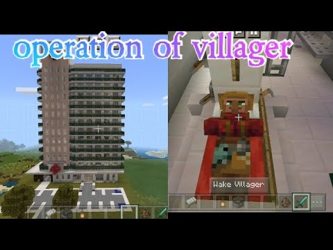 I am make Hospital in minecraft / first operation of villager