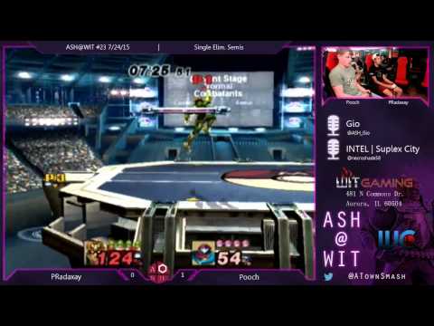 PRadaxay (Falcon) vs. Pooch (Samus) - PM SE Quarters ASH@WIT #23 7/24/15