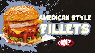 The Classic Chicken Burger - Goodness Me American Style Fillets
