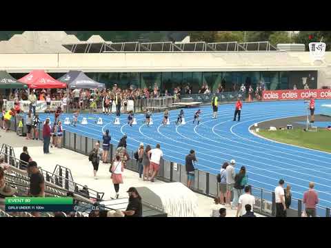 Girls Under 11 100m H3 - 2020 State Combined Events Championships // LAVicTV