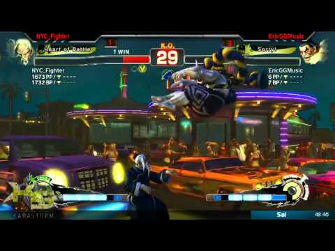 Super Street Fighter 4 AE2012 FT5 - EricGGMusic VS NYC_Fighter