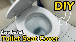 DIY How to Remove and Replace a Toilet Seat Cover | Light Duty Toilet Seat Cover Installation
