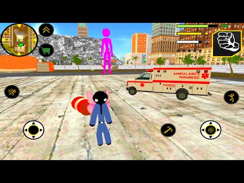 US Police Stickman Rope Hero #2: Epic Chase and Rescue Missions!