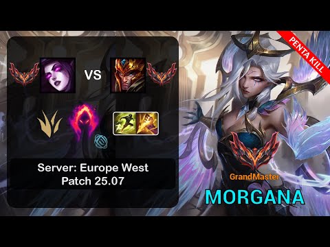 Morgana Jungle vs Jarvan IV - EUW GrandMaster - Patch 25.07