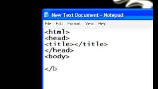 Convert Notepad into a HTML Document