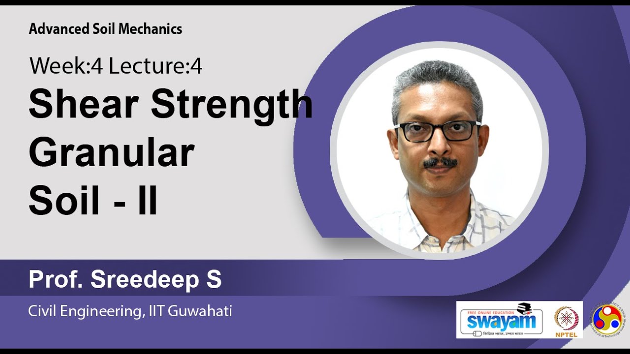 Lec 20 : Shear strength granular soil - II