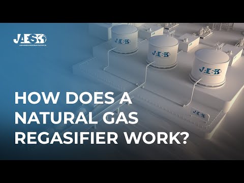How is a LNG regasifier transported? How does it work? 4K video