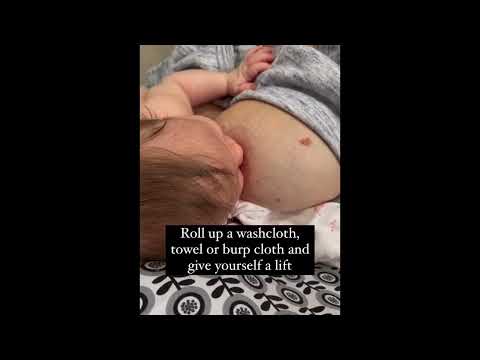 Breastfeeding with a large breast