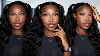 SLEEK Body Wave Frontal Wig Install | Very Beginner Friendly | FT.Hermosa Hair