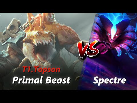 Topson offlane Primal Beast vs Spectre/Disruptor | First 10 minutes