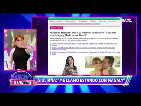 Giuliana Rengifo asegura que Alfredo Zambrano la llamó estando con Magaly Medina