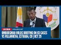LIVE Ombudsman Holds Briefing On ICI Cases Vs Villanueva Estrada Co Oct 29