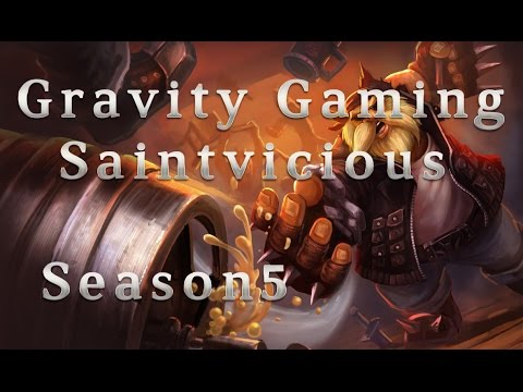 GV Saintvicious Gragas Jungle vs Shyvana Season 5 Patch 5.5 League of Legends LoL Pro SoloQ