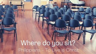 Where do you sit? Philippian 4:21