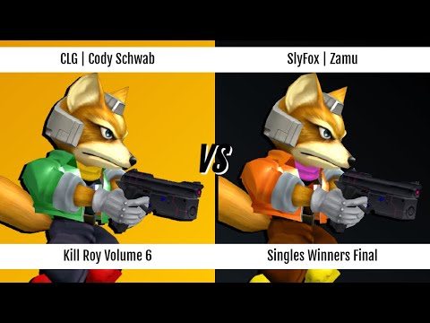 Kill Roy: Volume 6 - Singles - Top 8 - CLG | Cody Schwab (Fox) vs. SlyFox | Zamu (Fox)