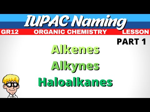 Naming Organic Molecules Grade 12 | Alkenes, Alkynes, Haloalkanes