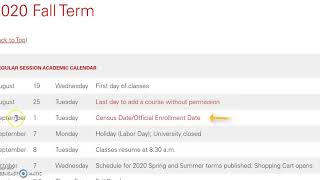 Navigating the Academic Calendar Video