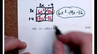 Notes Algebra I Multiply Polynomials Part 2