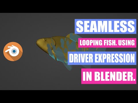 Lopping Fish Animation using driver expression(Blender Tutorial)#blender #3dart #Blenderexpression