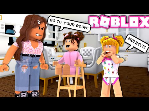Bloxburg Worst Babysitter Taking Care of Goldie & Baby Bloxy
