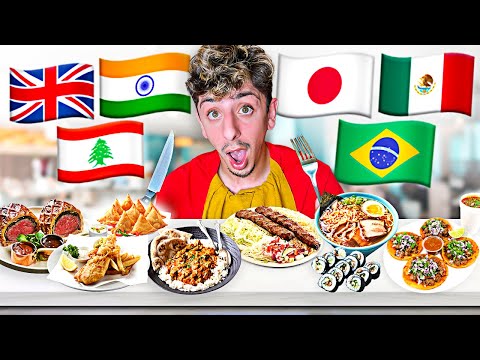 Eating Different Foods from Around the World! 🌍