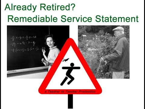 TPS - The Already Retired and their Remediable Service Statement