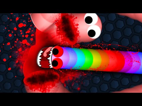 Slither.io ESCAPING HUGE SNAKE TRAP!! | HOW TO BLAST THROUGH GIANT SNAKE CIRCLING | Slither.io Epic Video