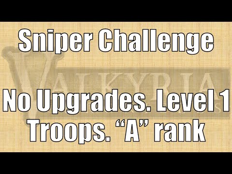 [Valkyria Chronicles] How to Clear Sniper Challenge using Level 1 Troops - "A" Rank