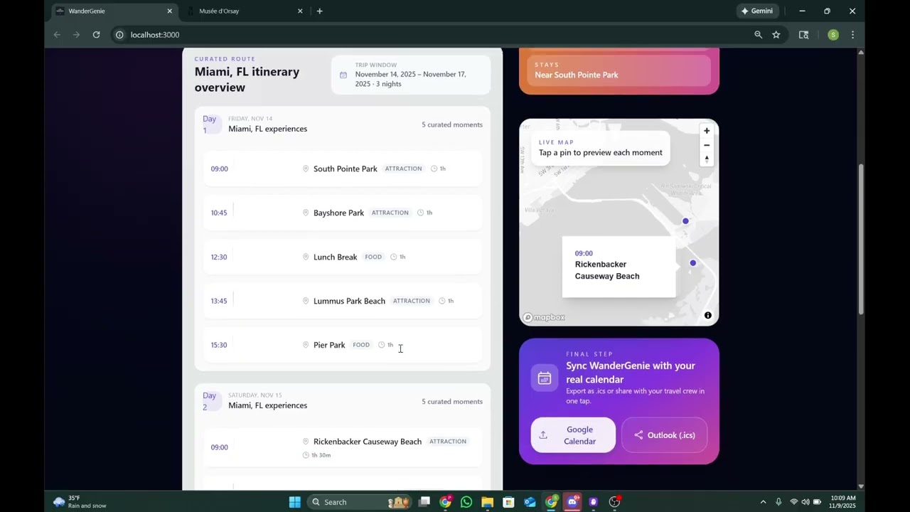WanderGenie - AI Travel Assistant