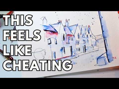Urban Sketching with Watercolour Pencils — So Simple, It Feels Like Cheating