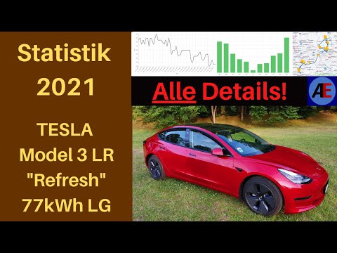 1 Jahr Model 3 LR - Alle Details zu Kosten, Verbrauch, Reichweite, Verlusten, Reku etc. in 2021