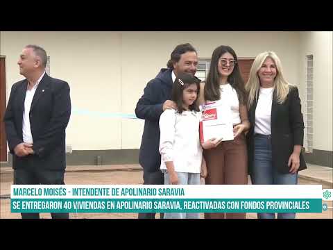 SALTA - Se entregaron 40 viviendas en Apolinario Saravia, reactivadas con fondos provinciales