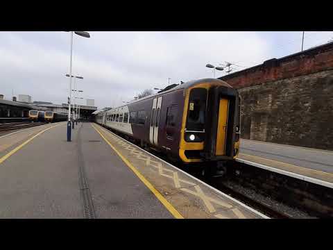 158 773 + 780 Depart Sheffield On The 13:37 EMR Regional Service to Norwich via Nottingham 2/3/2021