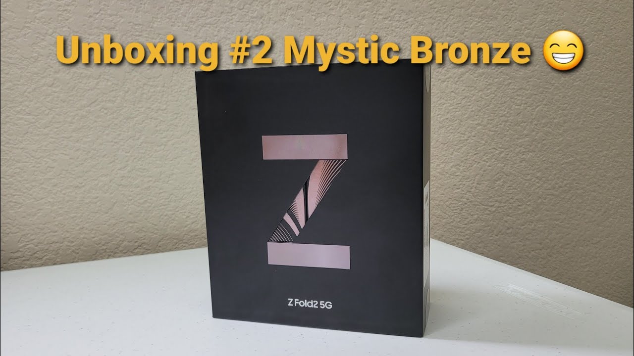 Samsung Galaxy Z Fold2 5G Mystic Bronze Unboxing!  #MysticBronze